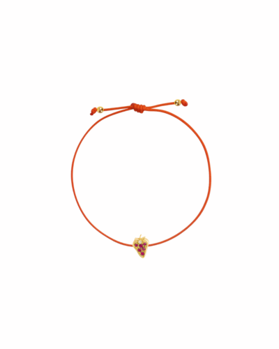 Rosmundo Frutti Strawberry Cord Bracelet.