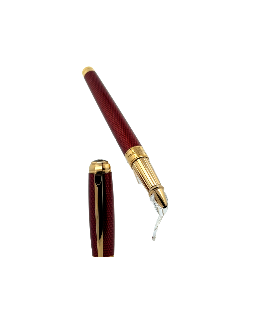 Line D Diamond Guilloche Ruby Rollerball Pen