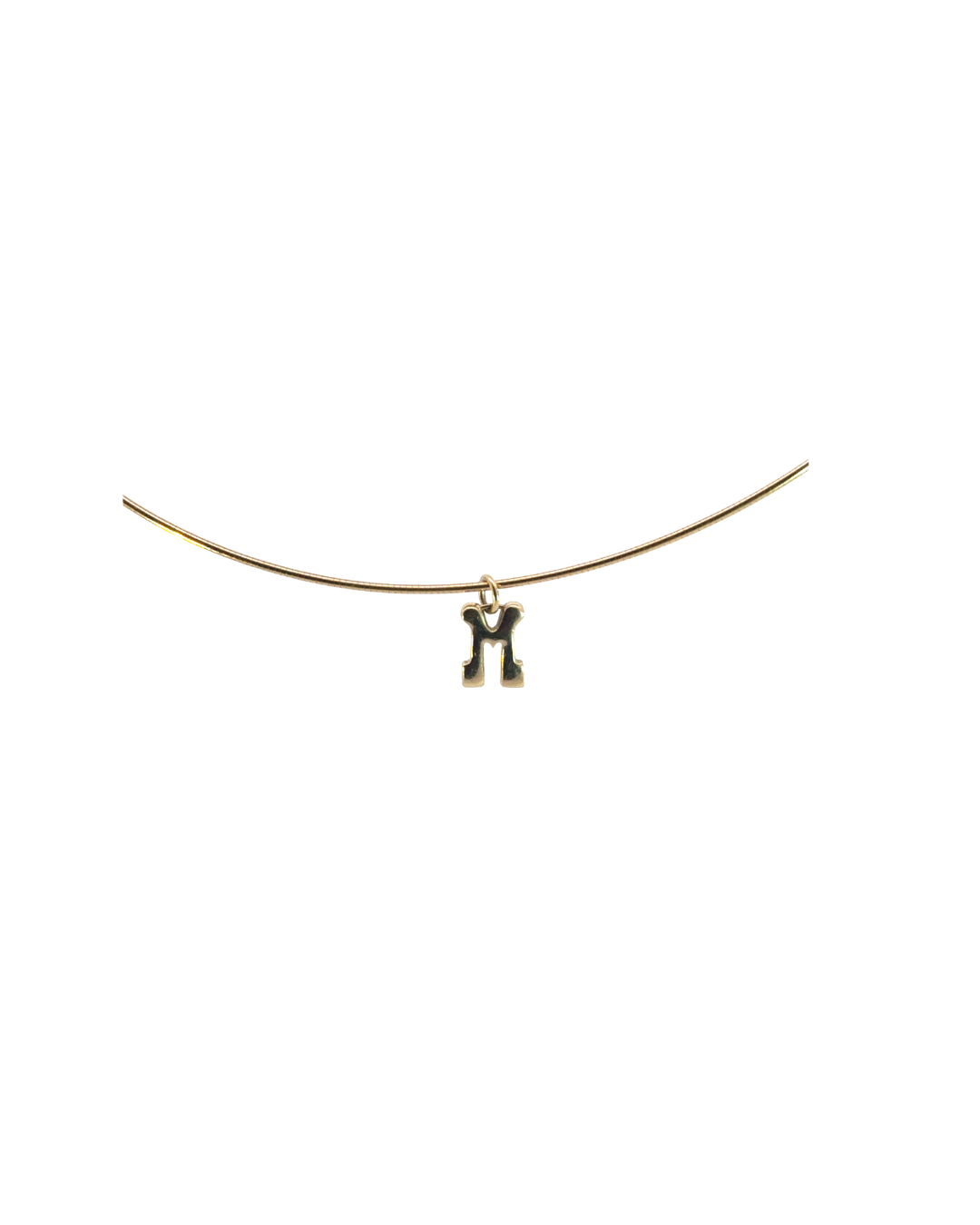 The ITA "Sanse" small letter "M" earring,