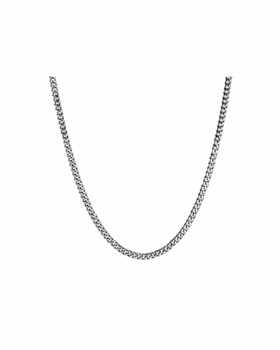 Sterling Silver Chains Curb 3.9mm Link Necklace