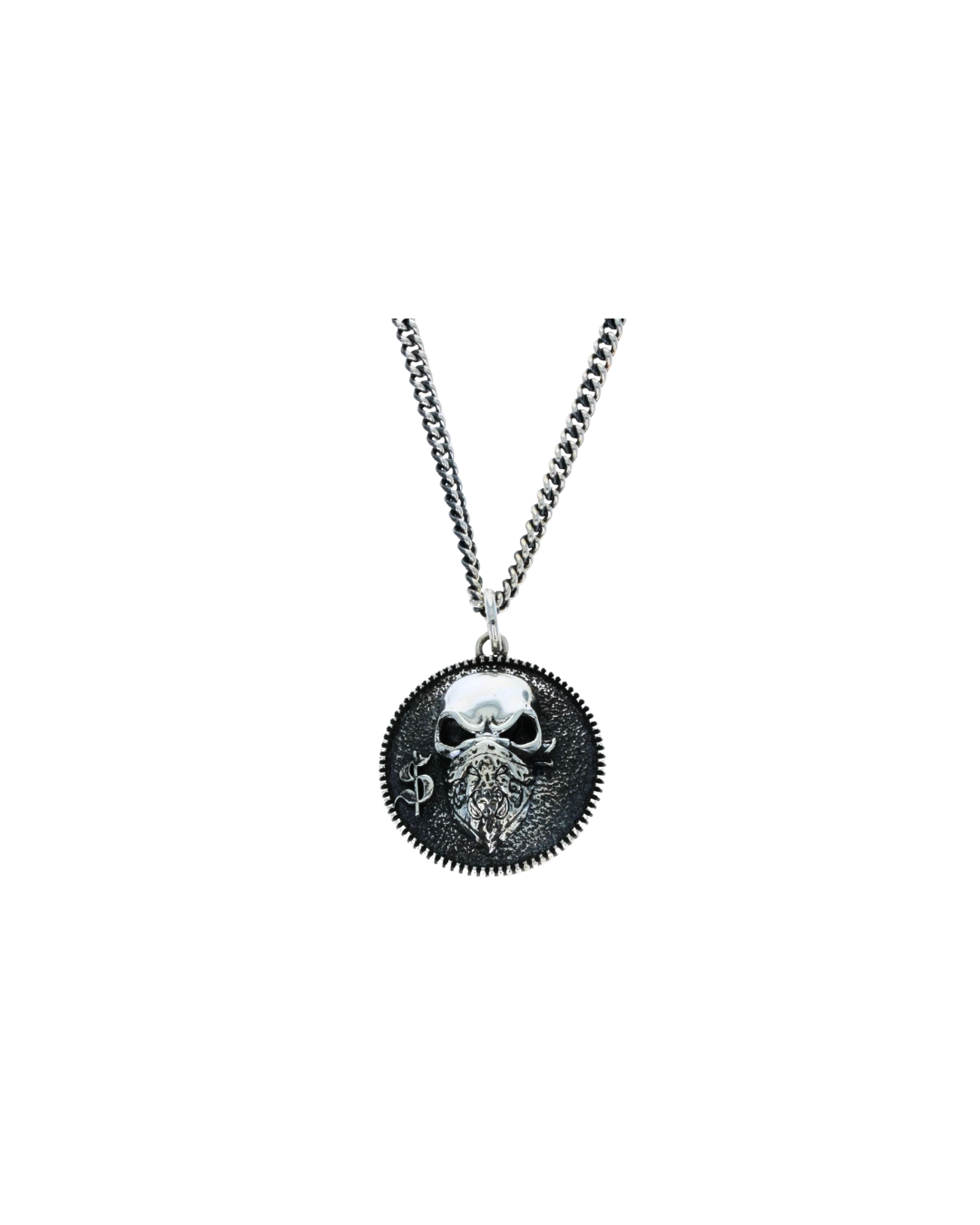 Bandit Pendant Fine Curb Necklace Chain 24""