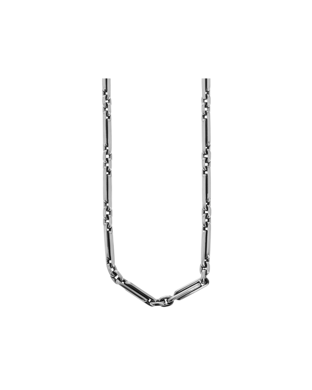 Large Paperclip Necklace w/ T-Bar & Toggle 24"