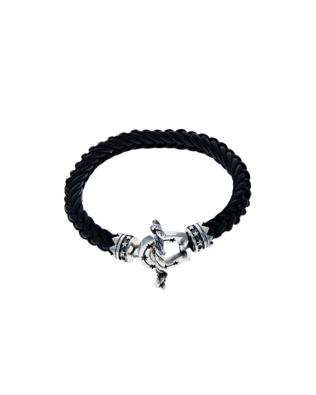 Horseshoe Braided Leather Bracelet