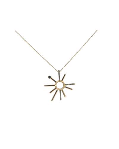 ¡Buenos Días! Yellow Gold and Cognac Diamond Necklace