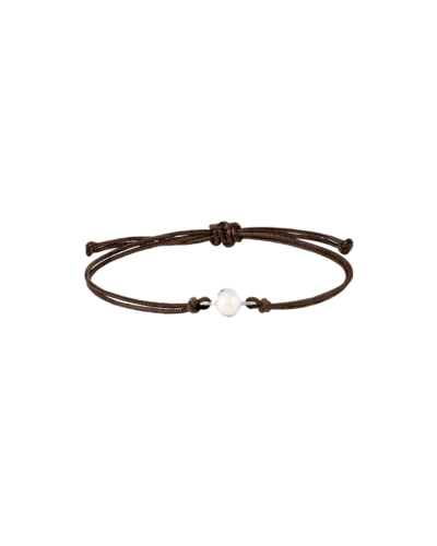 PDPAOLAs Sterling Silver Freshwater Bead Nucleated Cord Bracelet