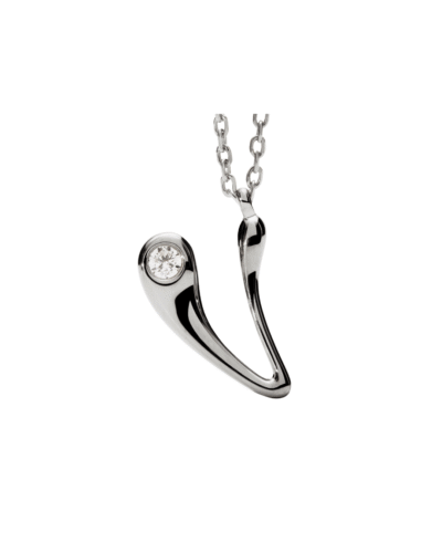 PDPAOLA  sterling silver Initial V necklace