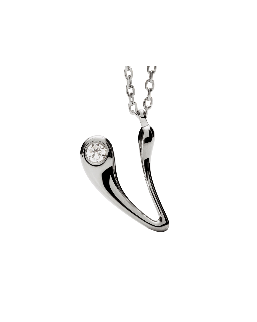 PDPAOLA  sterling silver Initial V necklace