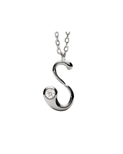 PDPAOLAs sterling silver Initial S necklace