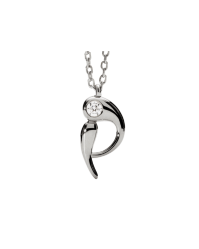 PDPAOLAs sterling silver Initial P necklace