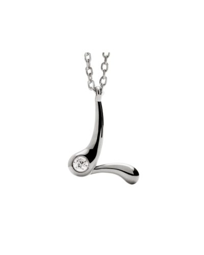 PDPAOLAs sterling?silver Initial L necklace