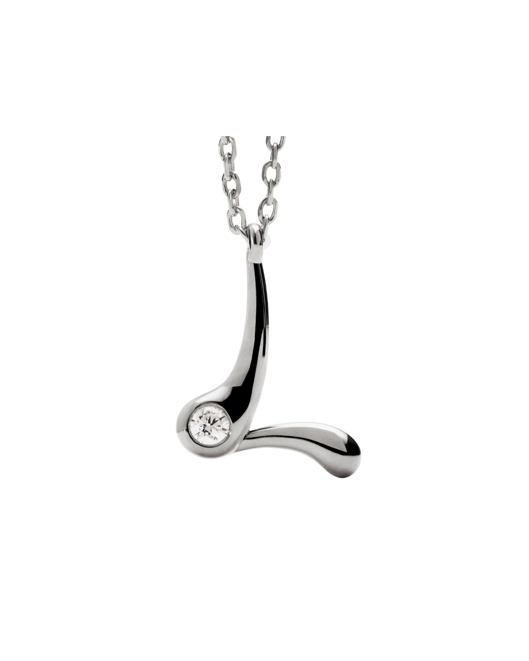 PDPAOLAs sterling?silver Initial L necklace