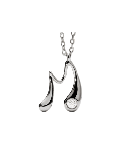 PDPAOLAs sterling?silver Initial M necklace