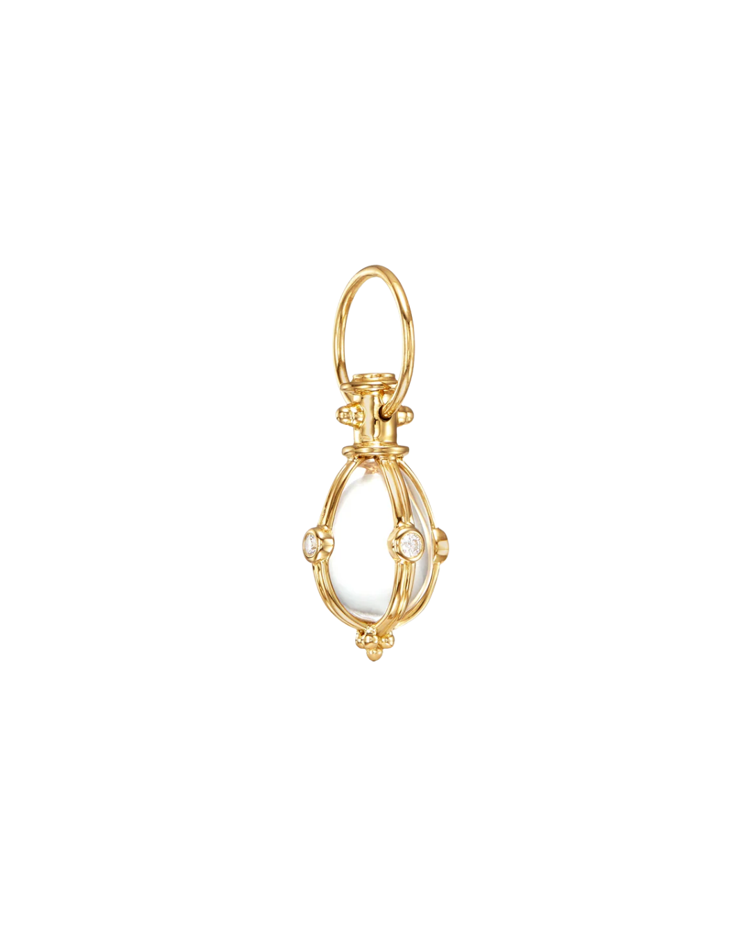 18K Small Diamond Classic Amulet