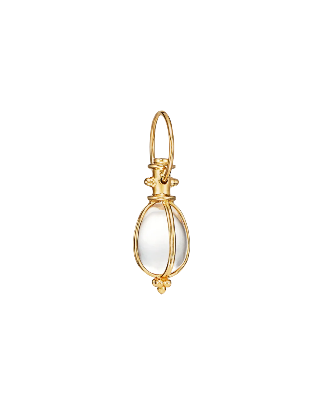 18K Extra Small Original Rock Crystal Amulet