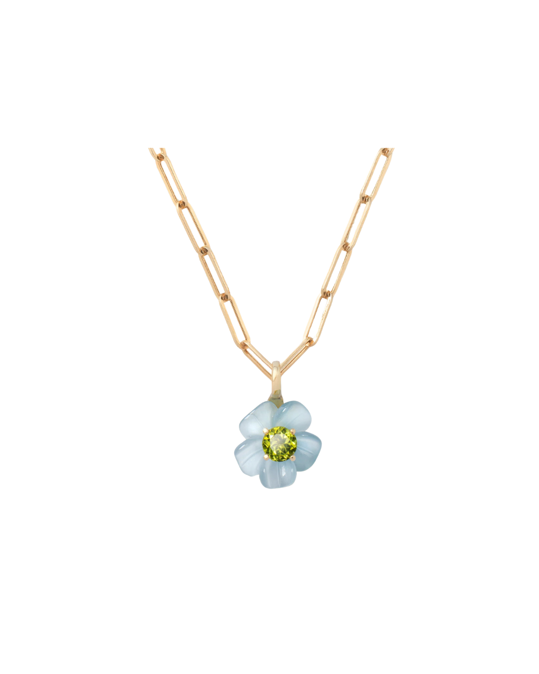 Sophie Joanne's 14KYG Small Island Flower Pendant
