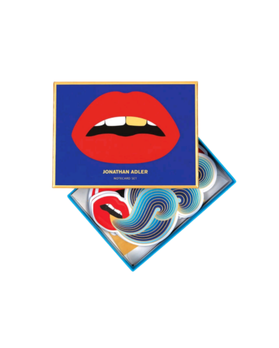 ADLER RED LIPS NOTECARD