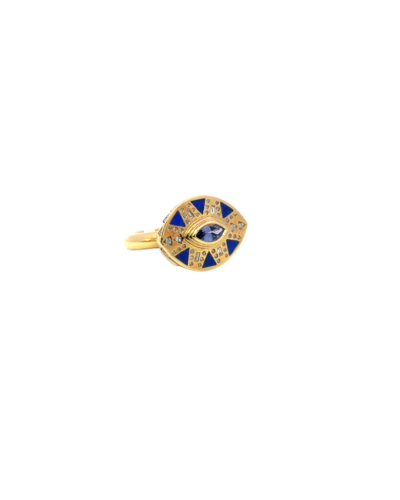 Cleopatra's Eye Cocktail Ring, size 7