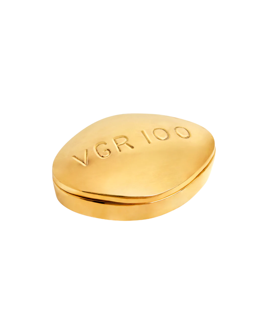 Playful Elegance: Viagra Brass Pill Box