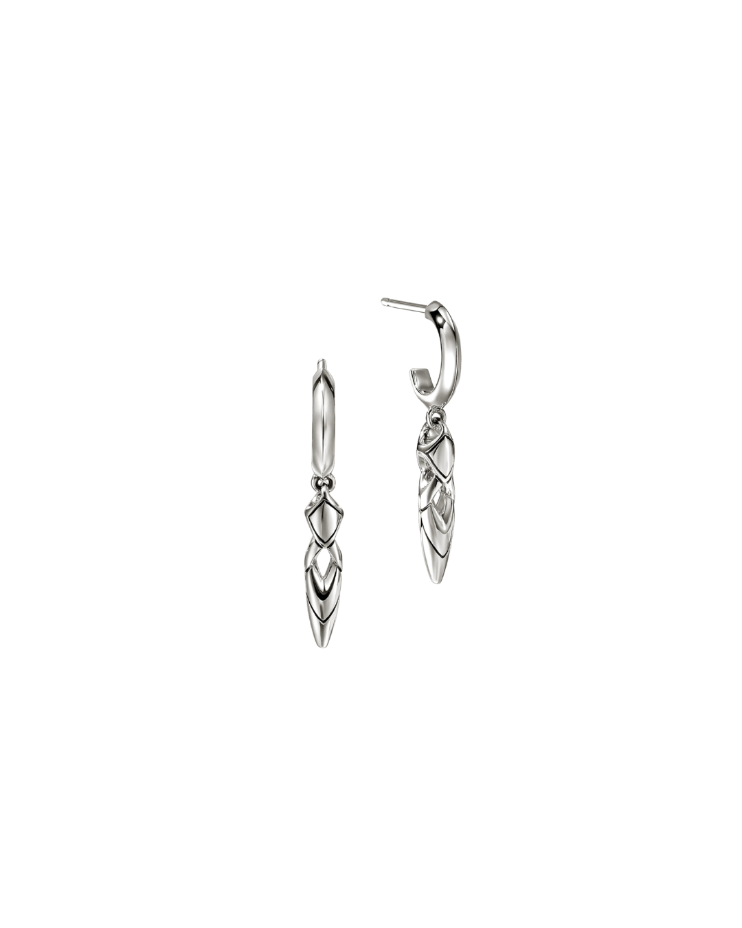 John Hardy’s Naga  sterling silver drop earrings