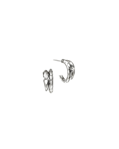 John Hardys Naga sterling silver hoop earrings