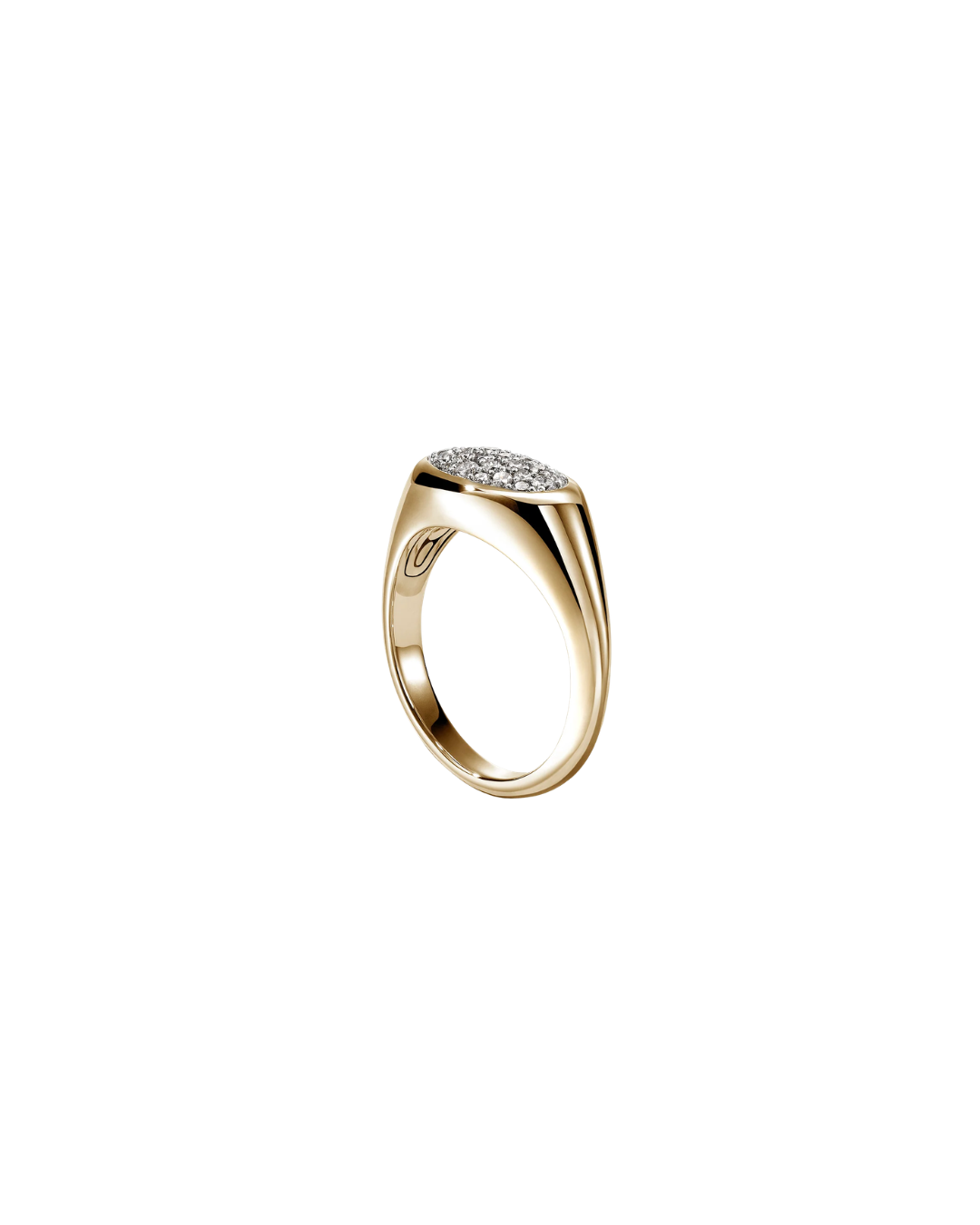 Pebble Ring, Gold, Diamonds