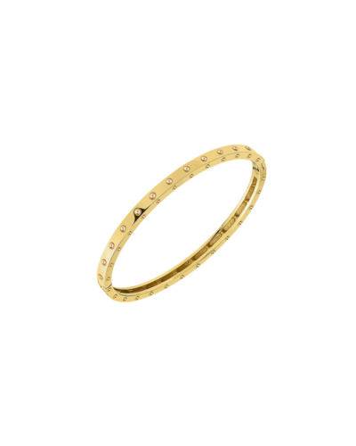 18K Yellow Gold Pois Moi Oval Bangle