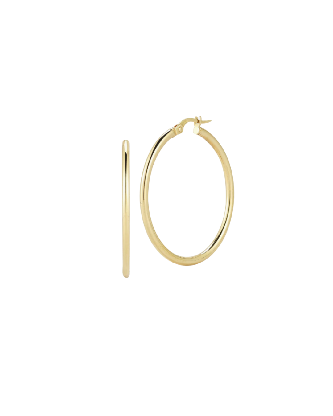 Designer Gold 35mm Hoop Earrings