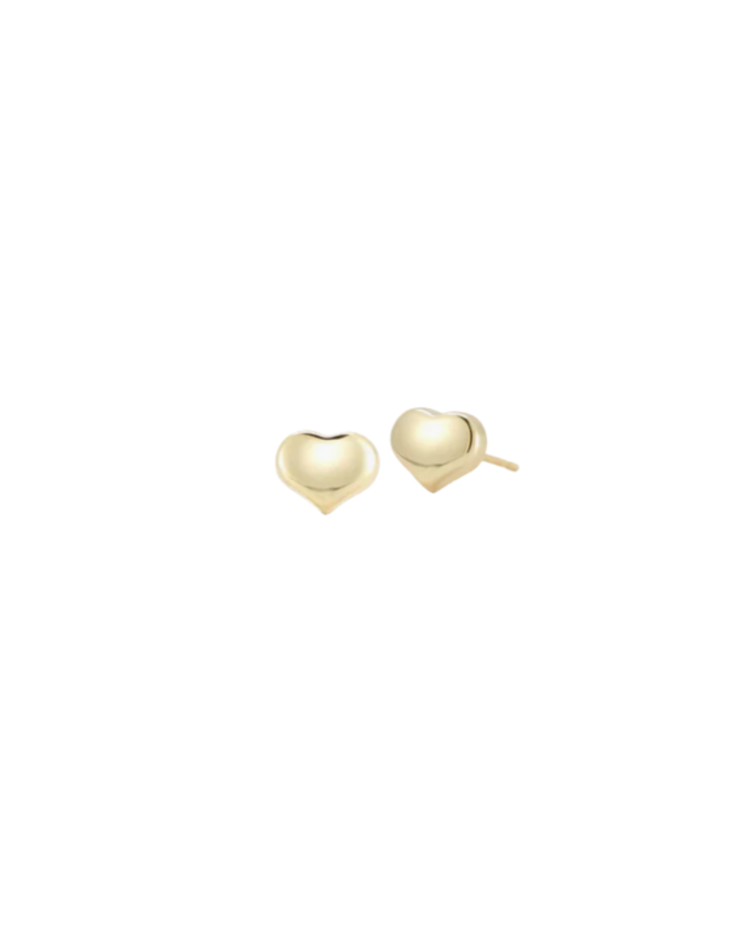 Tiny Treasures Yellow Gold Heart Stud Earrings