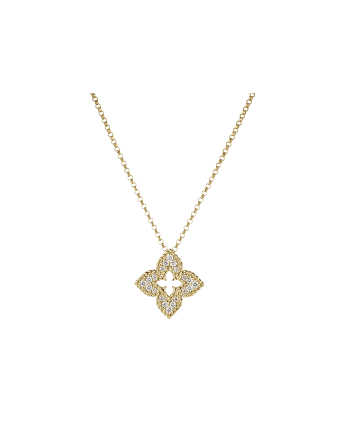 VENTIAN PRINCESS PAVÉ DIAMOND SMALL FLOWER NECKLACE