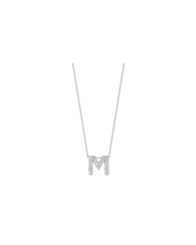Tiny Treasures Diamond Love Letter M Necklace