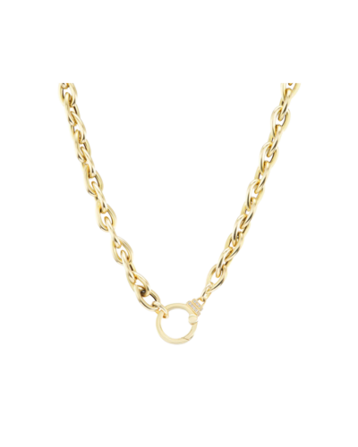 Sorellinas 18k yellow gold Smooth Teardrop Chain Necklace