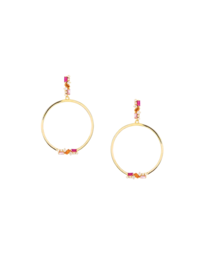Round Drop Earrings