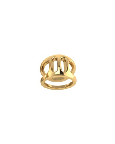 Hoorsenbuhs 18K Yellow Gold Phantom III Ring  Size 7.5