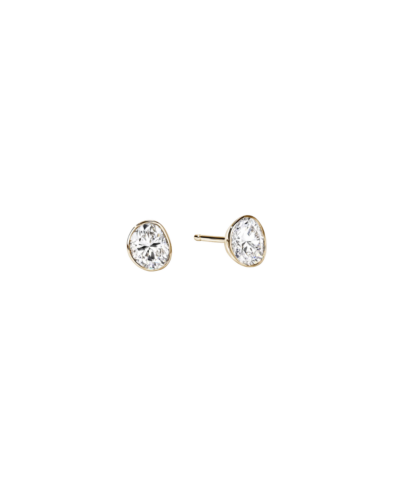 Lovestruck diamond stud earrings in 14K yellow gold