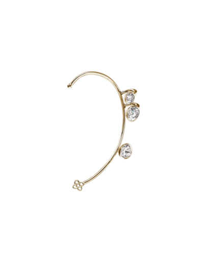 Lovestruck diamond ear cuff in 14K gold