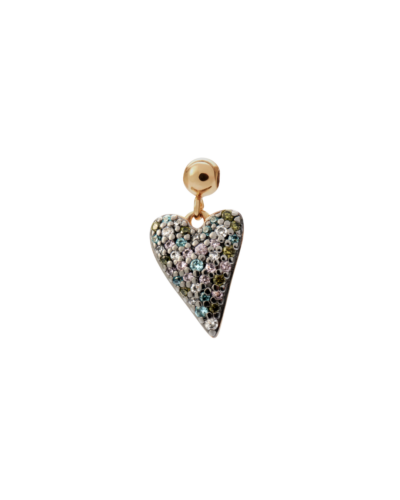 Yellow Gold Plated Sterling Silver Candy Heart Charm