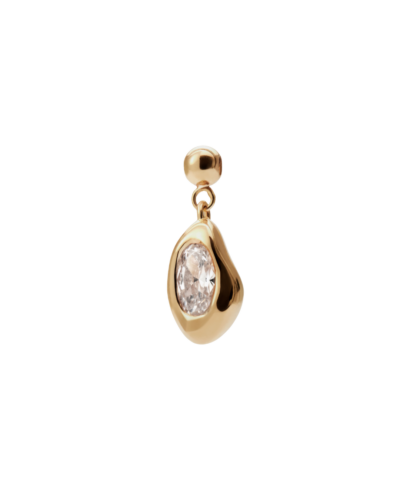 Yellow Gold Plated Sterling Silver Glow Charm