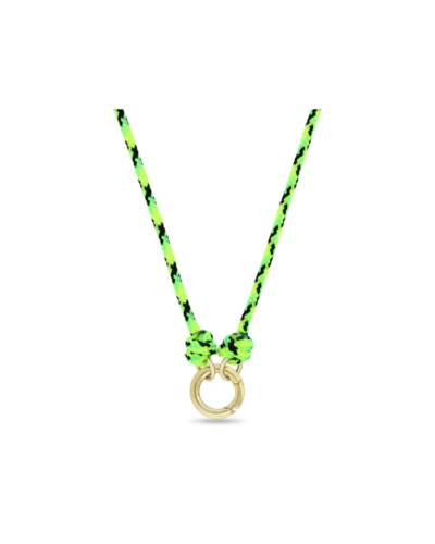 Paracord enhancer necklace with 14K gold clasp