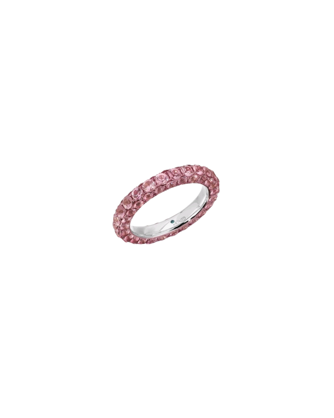 Grazielas 18K white gold ring with pink rhodium