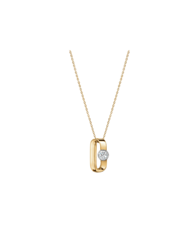 INSIDE/OUT Single Diamond Pendant Necklace