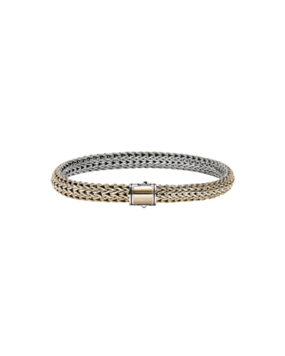 Icon Reversible Bracelet in 14K Gold and Sterling Silver