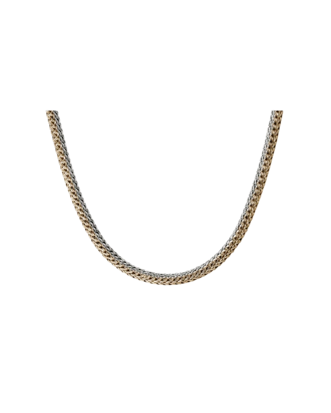 Reversible Icon Chain Necklace in Gold and Sterling Silver, 20"