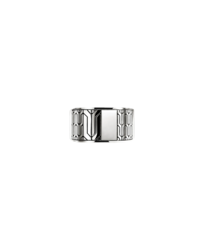 sterling silver Icon 50 signet ring, size 9