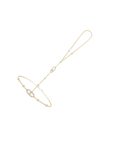 Messika Move Uno diamond hand bracelet in 18K yellow gold