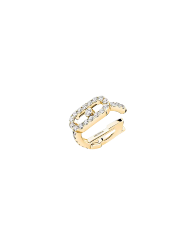 Messikas 18K yellow gold Move Uno Pavé earcuff
