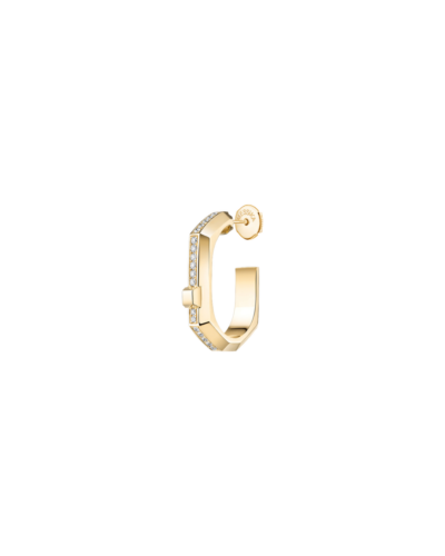 Messika Moderniste Single Pavé Hoop Earring Small Diamonds 18KT Yellow Gold