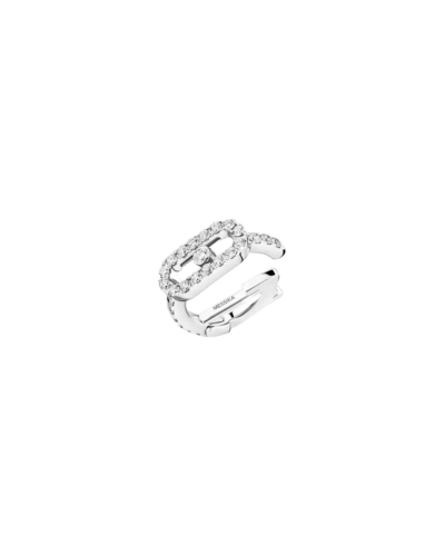 Messika Move Uno Pavé Clip Earring Diamonds 18KT White Gold