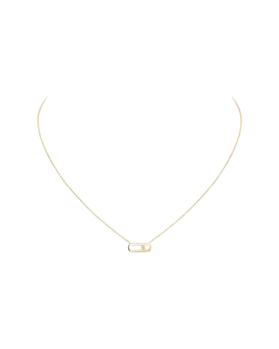 Messika Move Uno diamond necklace in 18K yellow gold