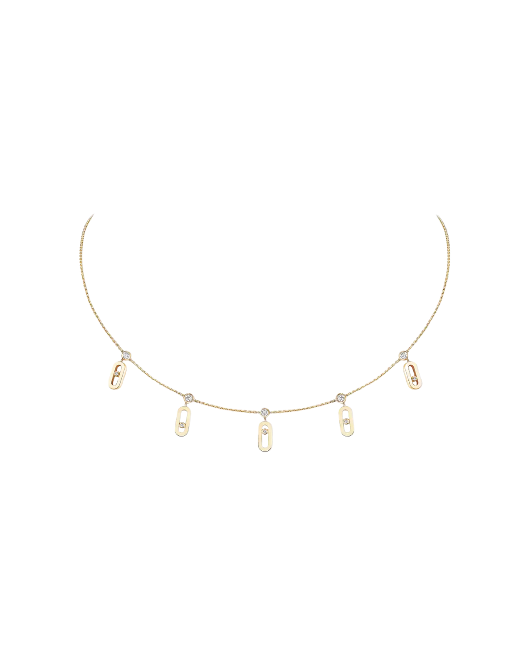 Messikas 18K yellow gold Move Uno Tassel choker