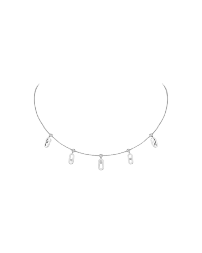 Messikas 18K white gold Move Uno Tassel choker
